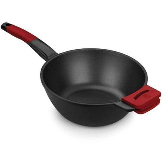 Bra Padella Wok BRA A412028 Rosso/Nero &Oslash; 28 cm Acciaio inossidabile (1 Unit&agrave;) (&Oslash; 28 cm)