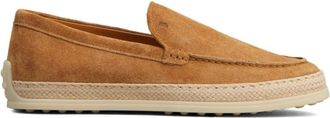 Tod's Bruine Su&egrave;de Instappers - Dames - Loafers - Bruin - 41 EU - Su&egrave;de - Schoenen
