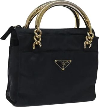 Prada Pre-owned Nylon Handtas - Dames - Vintage Handtas - Zwart - ONE Size - Nylon - Vintage