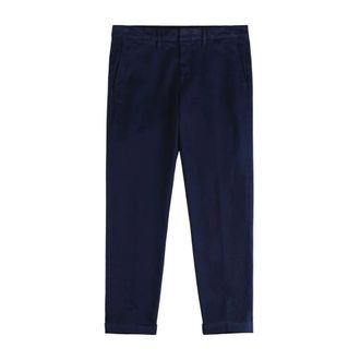 Fay Marineblauwe Straight Leg Jeans - Heren - Jeans - Blauw - Maat: W34 Katoen