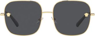 Versace Occhiali da sole squadrati - Oro