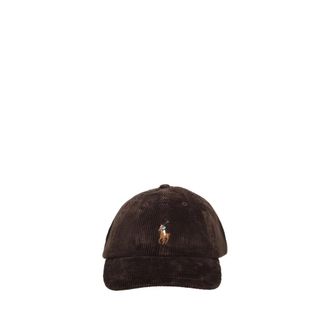 Ralph Lauren Corduroy Cap - Heren - Petten - Bruin - ONE Size - Katoen - Accessoires