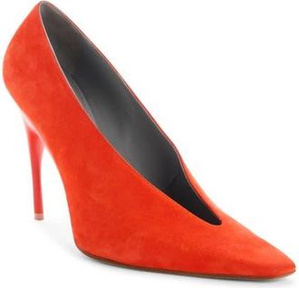 Balenciaga 90MM DUCHESSE PUMP in Tangerine at Nordstrom, Size 11Us