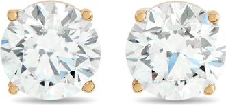 Luxury Bazaar 14K Yellow Gold 2.05ct Lab-Grown Diamond Stud Earrings LG13-120825