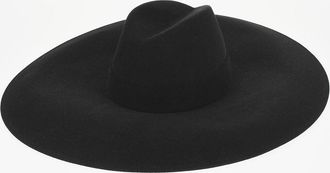 Balmain Solid-Color Rabbit-Felt Floppy Hat Balmain
