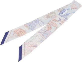Hermès Precious Paradise Silk Twilly Scarf