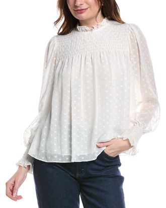 Rebecca Taylor Clip Dot Blouse