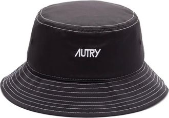 Autry logo-embroidered bucket hat - men - Polyester - One Size - Black