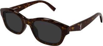 Saint Laurent M172 Zonnebril - Dames - Zonnebrillen - Bruin - 53 MM - Nylon - Accessoires