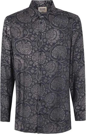 Uma Wang Hemd mit Blumendruck