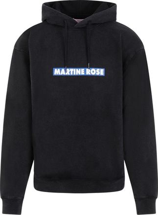 Martine Rose Mens Classic Hoodie - Black Cotton - Size Medium