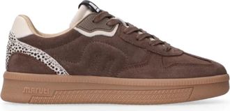 Maruti Yale Suede Sneaker - Dames - Sneakers - Bruin - 39 EU - Leer - Schoenen