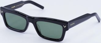 Valentino V - SHARP Green Rectangular Unisex Sunglasses VLS-134 A 53