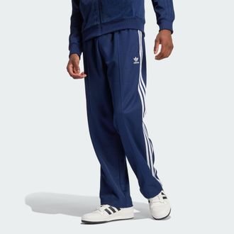 adidas Originals ADIDAS Originals Mens Adicolor Baggy Fit Firebird Track Pants - Dark Navy Cotton - Size X-Large