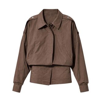 Iro Iro, Dames, Blouses & Shirts, Bruin, Maat: XL Katoen