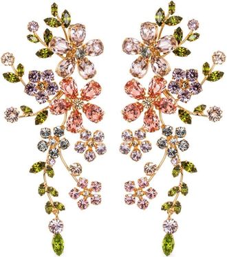 Jennifer Behr Darianna earrings - women - Swarovski Crystal/18kt Gold Plated Brass - One Size