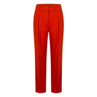 Moorer Donna, Pantaloni, Rosso, XL, new