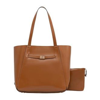 Marc O'Polo Tessa L Tote - Dames - Tassen - Bruin - Maat: ONE Size Leer