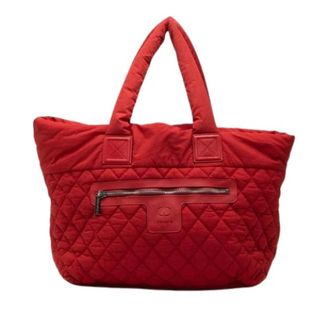 Chanel Pre-owned Coco Cocoon Tote - Dames - Vintage Shopper - Rood - ONE Size - Nylon - Vintage