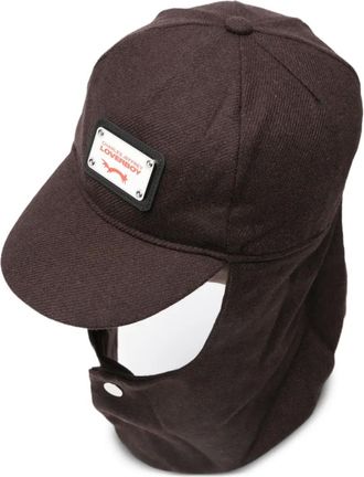 Charles Jeffrey Loverboy Cappello con placca logo - Marrone
