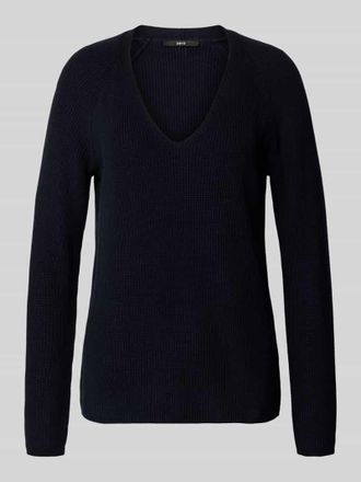 Zero Strickpullover mit V-Ausschnitt in Marine, Gr&ouml;&szlig;e 36