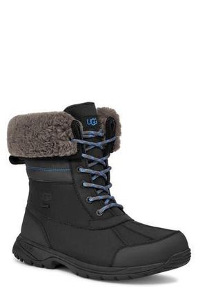 UGG Butte Waterproof Boot in Black /Big Sky at Nordstrom Rack, Size 12