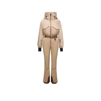 Moncler Moncler Hooded Insulated Ski Suit, Women, Beige, Size: Xs