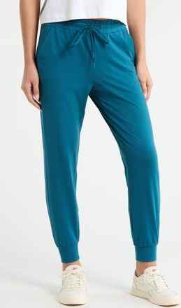 Zella Move In Pocket Joggers in Teal Seagate at Nordstrom, Size X-Small