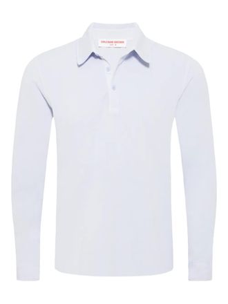 Orlebar Brown Garfield long-sleeve polo shirt - Blue