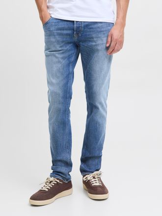 Jack & Jones Slim-fit-Jeans JACK & JONES JJIGLENN JJCOLE AM 48X 50SPS, Herren, Gr. 29, L&auml;nge 30, blau (blau denim), Denim/Jeans, Obermaterial: 85% Baumwolle, 13% P