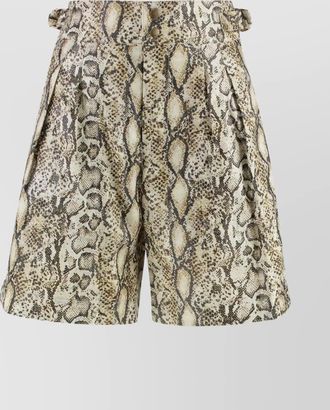 Isabel Marant snake print bermuda shorts
