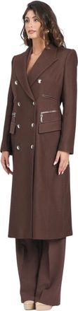 Elisabetta Franchi Donna, Cappotti, Marrone, L, new