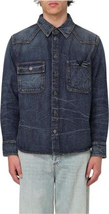 Valentino Hombre, Camisas, Azul, Talla: L