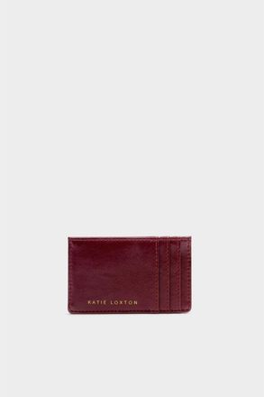 Katie Loxton Laila Patent Crackle Card Holder in Red at Nordstrom