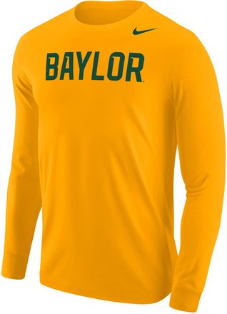 Nike Baylor Bears Nike Mens Football Long-Sleeve T-Shirt in Yellow | M12333P397BYLU-GLD