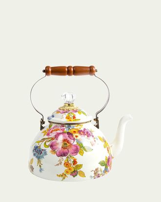 MacKenzie-Childs Flower Market Three-Quart Tea Kettle