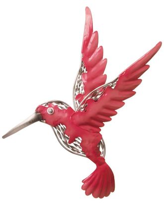 National Tree Company 16In Pink Bird Wall Decoration