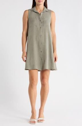 Beach Lunch Lounge Two Pocket Sleeveless Shirtdress in New Laurel at Nordstrom Rack, Size X-Small