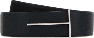 Tom Ford Black T Textured Belt