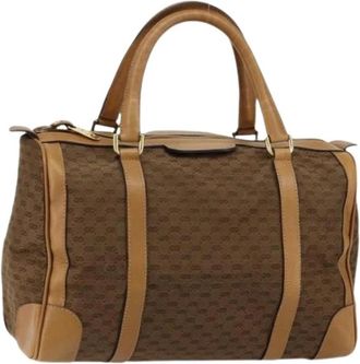 Gucci Pre-owned Weekendtas - Dames - Vintage Weekendtas - Bruin - ONE Size - Vintage