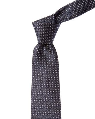 Canali Navy Silk Tie