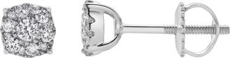 LuvMyJewelry Ballmore 10K Gold Diamond Unisex Earrings - 0.27 Cts