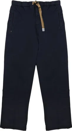 White Sand Straight-Leg Relaxed Fit Elasticated Pants
