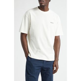 Palmes Pigment Dyed Cotton Logo T-Shirt in Off-White at Nordstrom, Size X-Large