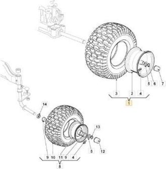 STIGA Sports Rueda Pos.clm-kenda 20 K500e Original Stiga - 382680088/0