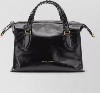 Gianni Chiarini shoulder bag gold tone hardware braided handles