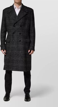 Dolce & Gabbana checked double breasted coat
