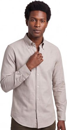 John Miller katoenen overhemd John Miller normale fit beige