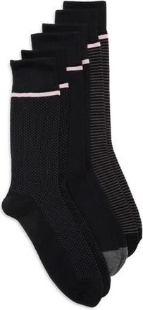 Ted Baker Assorted 3-Pack Crew Socks in Black at Nordstrom Rack