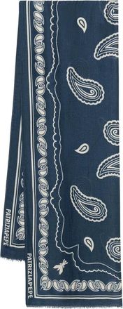 Patrizia Pepe Sjaal - Dames - Zijden sjaals - Blauw - ONE Size - Accessoires